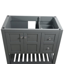 Manhattan 36 in. W x 18 in. D x 35 in. H Single Bath Vanity Cabinet Without top in Charcoal Gray