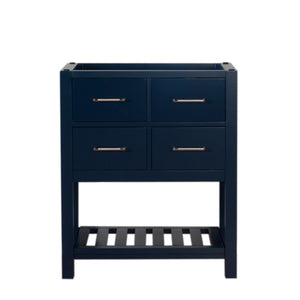 Santa Monica 30 in. W x 18 in. D x 35 in. H Bath Vanity in Dark Blue