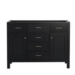 Laguna 48 in. W x 18 in. D x 36 in. H Single Bath Cabinet in Black