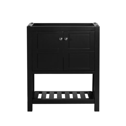 Manhattan 30 in. W x 18 in. D x 36 in. H Bath Vanity in Black