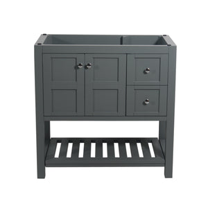 Manhattan 36 in. W x 18 in. D x 35 in. H Single Bath Vanity Cabinet Without top in Charcoal Gray