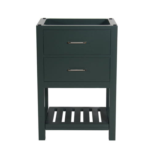 Santa Monica 24 in. W x 18 in. D x 35 in. H Bath Vanity in Dark Green