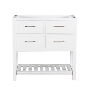 Santa Monica 36 in. W x 18 in. D x 35 in. H Bath Vanity in White