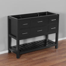 Santa Monica 48 in. W x 18 in. D x 35 in. H Bath Vanity in Black